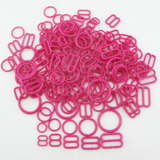 15mm / 5/8" Plastic Lingerie O-Rings & Sliders & Hooks