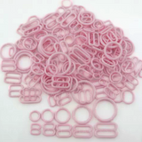 15mm / 5/8" Plastic Lingerie O-Rings & Sliders & Hooks