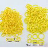 15mm / 5/8" Plastic Lingerie O-Rings & Sliders & Hooks