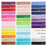 20mm / 3/4" width Solid Colour Fold Over Elastic