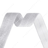 20mm / 3/4" width Glitter Thread Fold Over Elastic