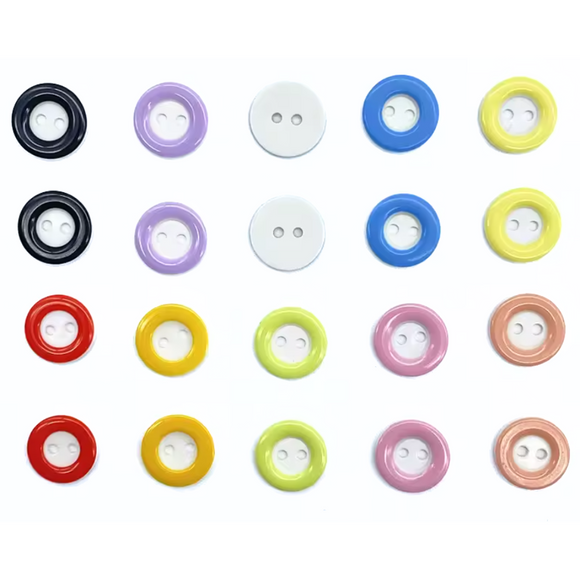 13mm Circle Resin Buttons