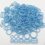 15mm / 5/8" Plastic Lingerie O-Rings & Sliders & Hooks