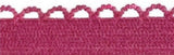 10mm / 3/8" width Solid Colour Picot Loop Edge Elastic