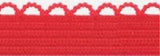 10mm / 3/8" width Solid Colour Picot Loop Edge Elastic